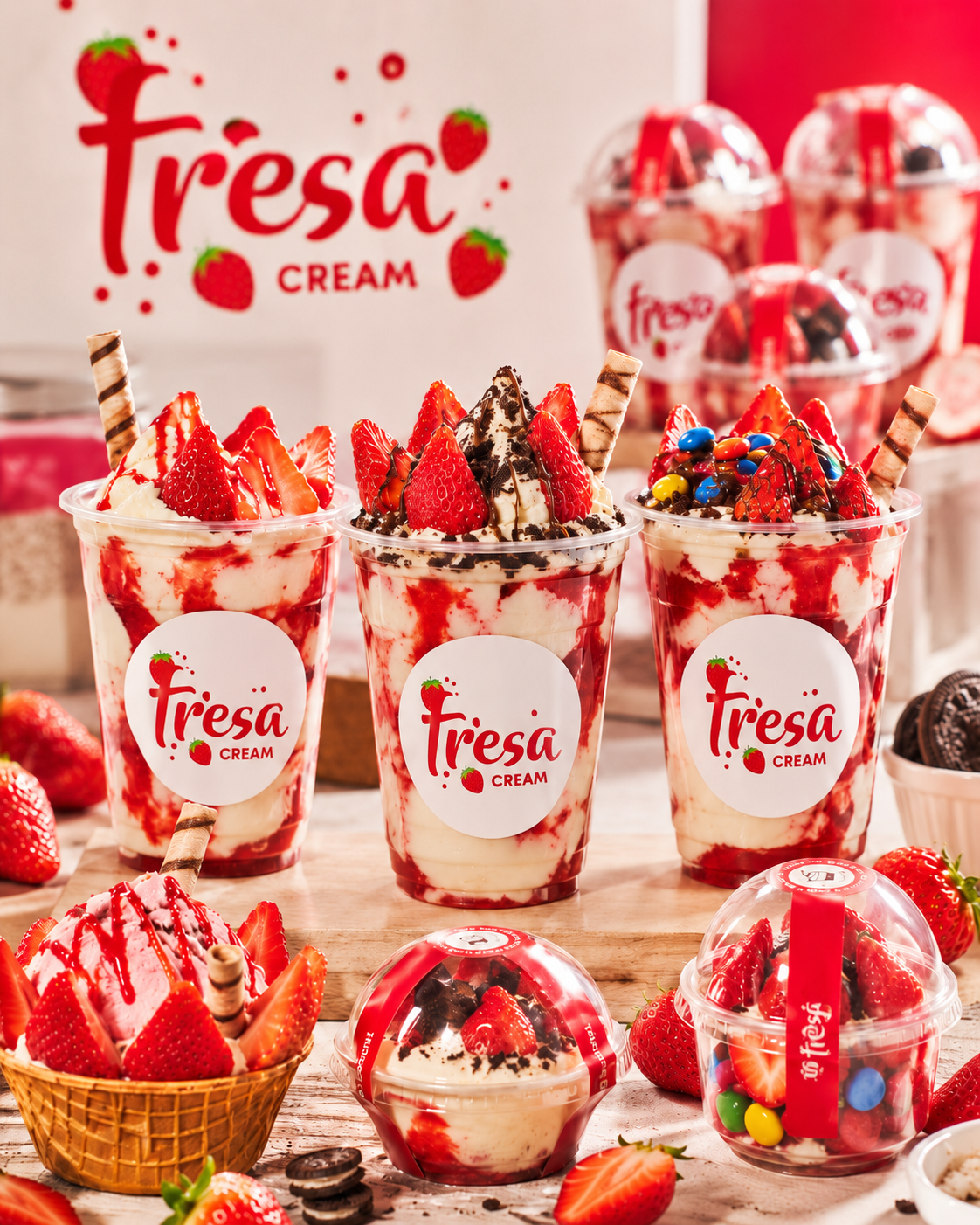 Variedad de productos FresaCream