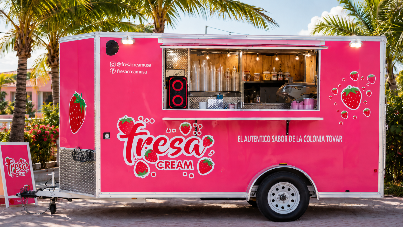 Food truck de FresaCream en Miami